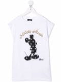 Monnalisa Mickey-print T-shirt - White