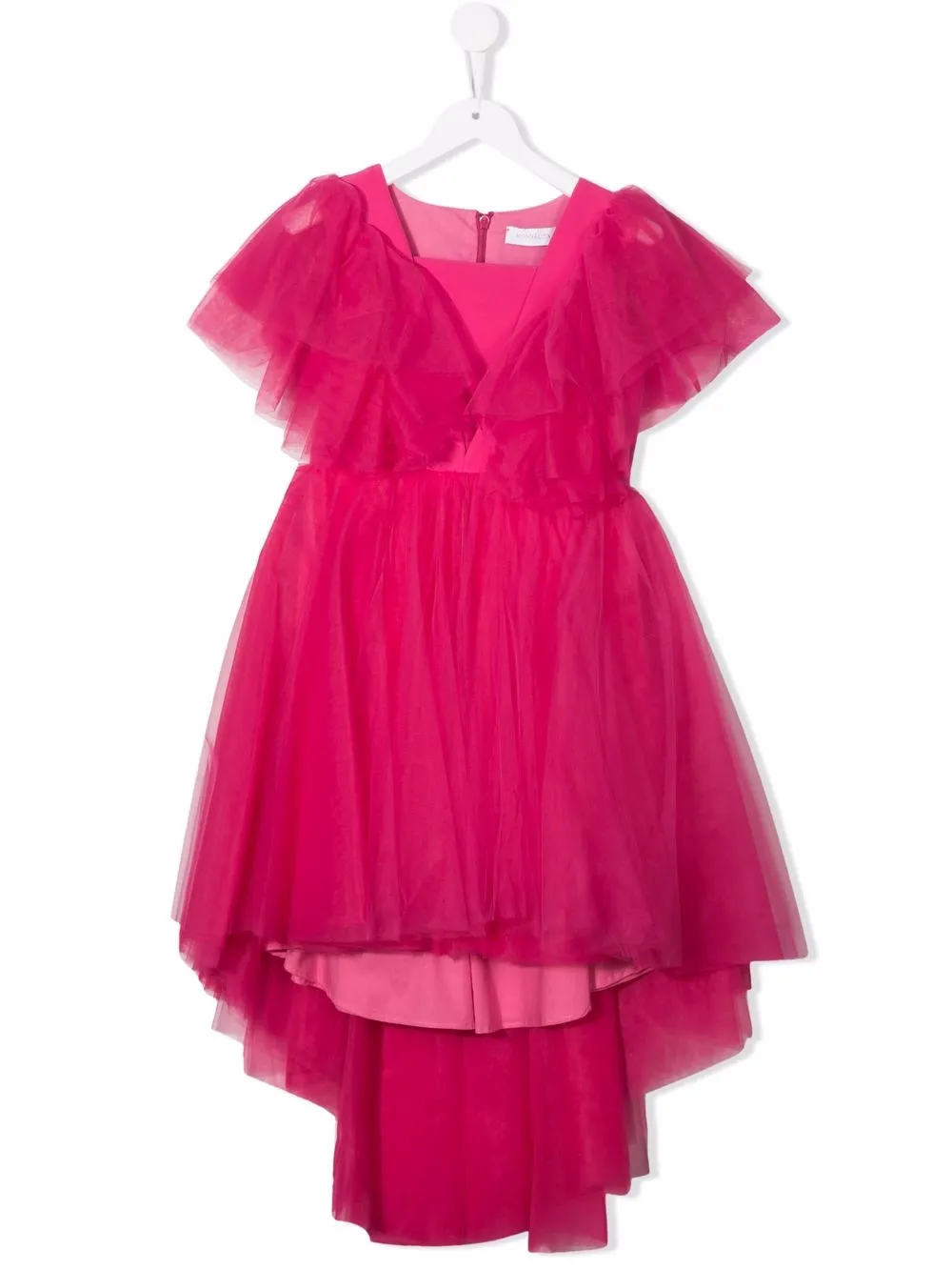 

Monnalisa high-low hem dress - Pink