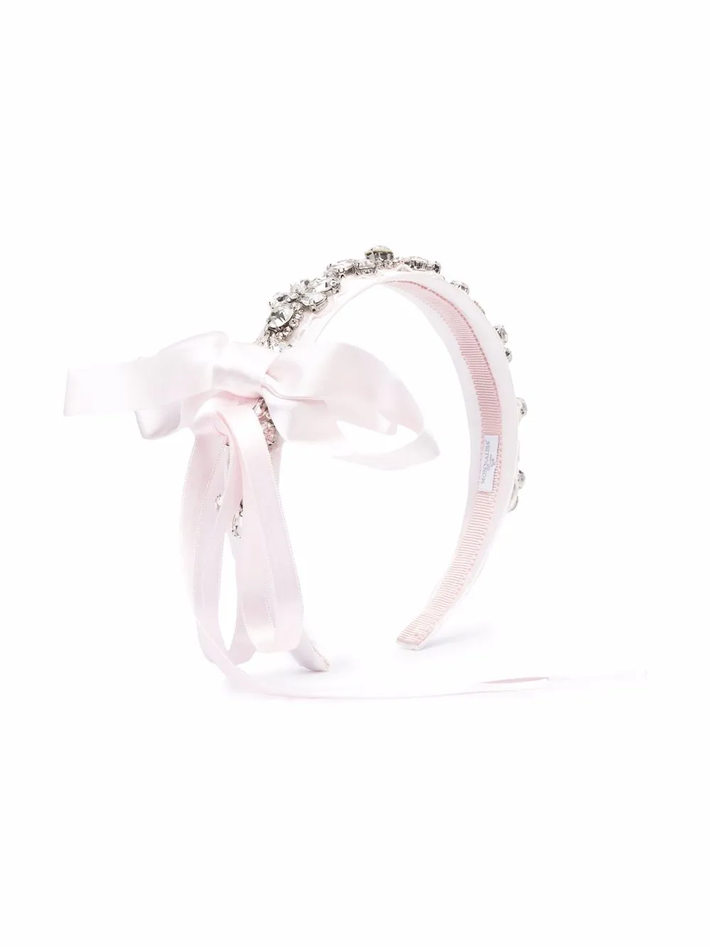 

Monnalisa crystal-embellished thin band - Pink