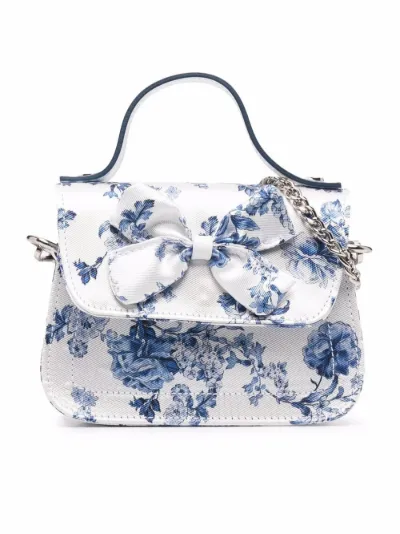 floral print satchel bag