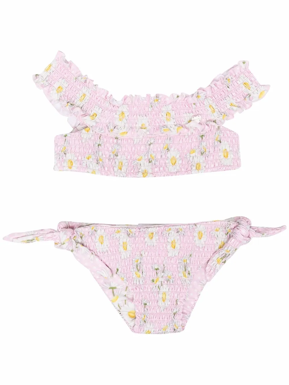 monnalisa bikini à fleurs - rose