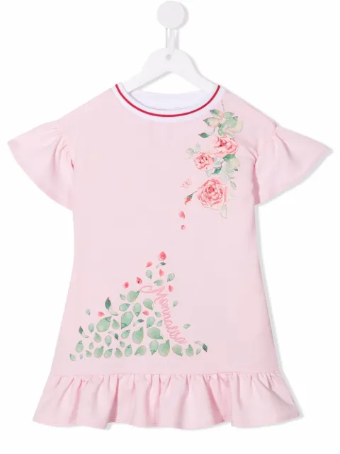 Monnalisa floral print ruffle dress