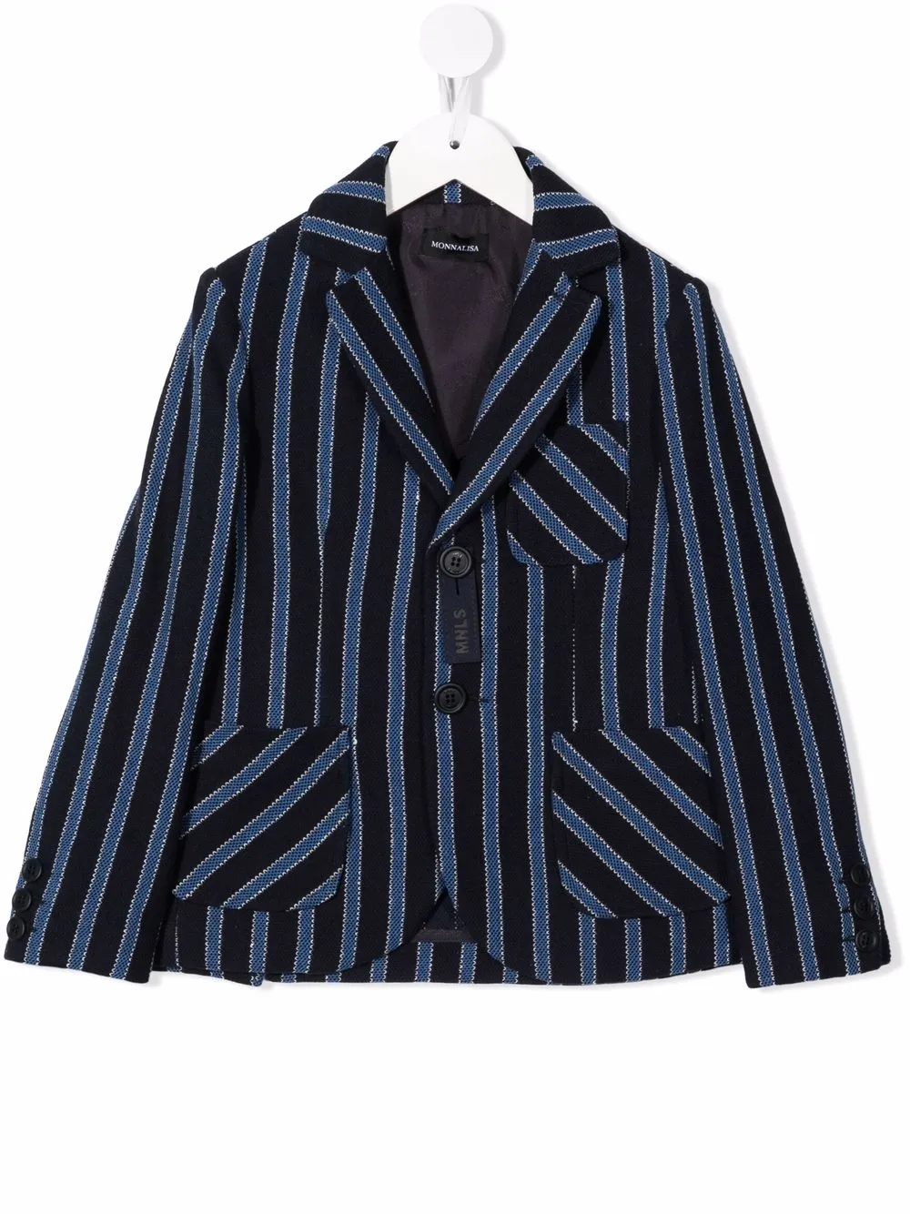 

Monnalisa blazer a rayas con botones - Azul