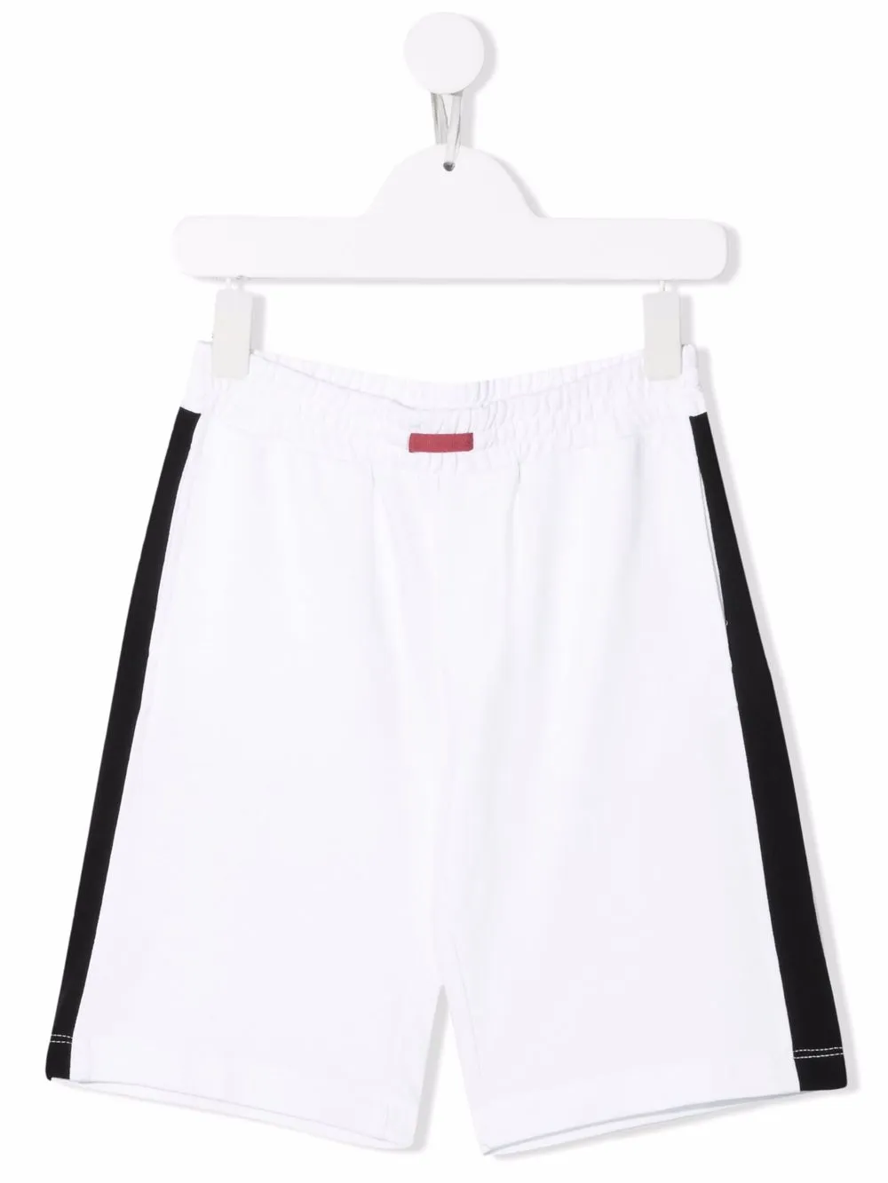 Monnalisa shorts deportivos con motivo de rayas - Blanco
