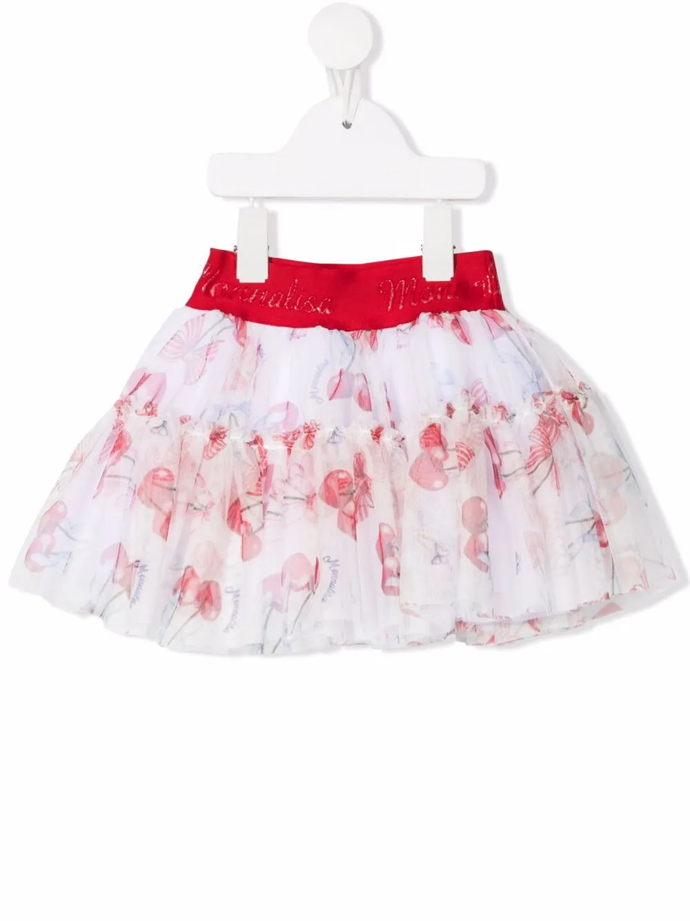 

Monnalisa cherry-print mini skirt - White