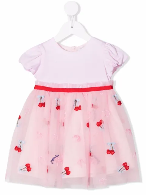 Monnalisa cherry-print mini skirt