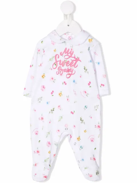 Monnalisa My Sweet Baby embroidered pyjamas 