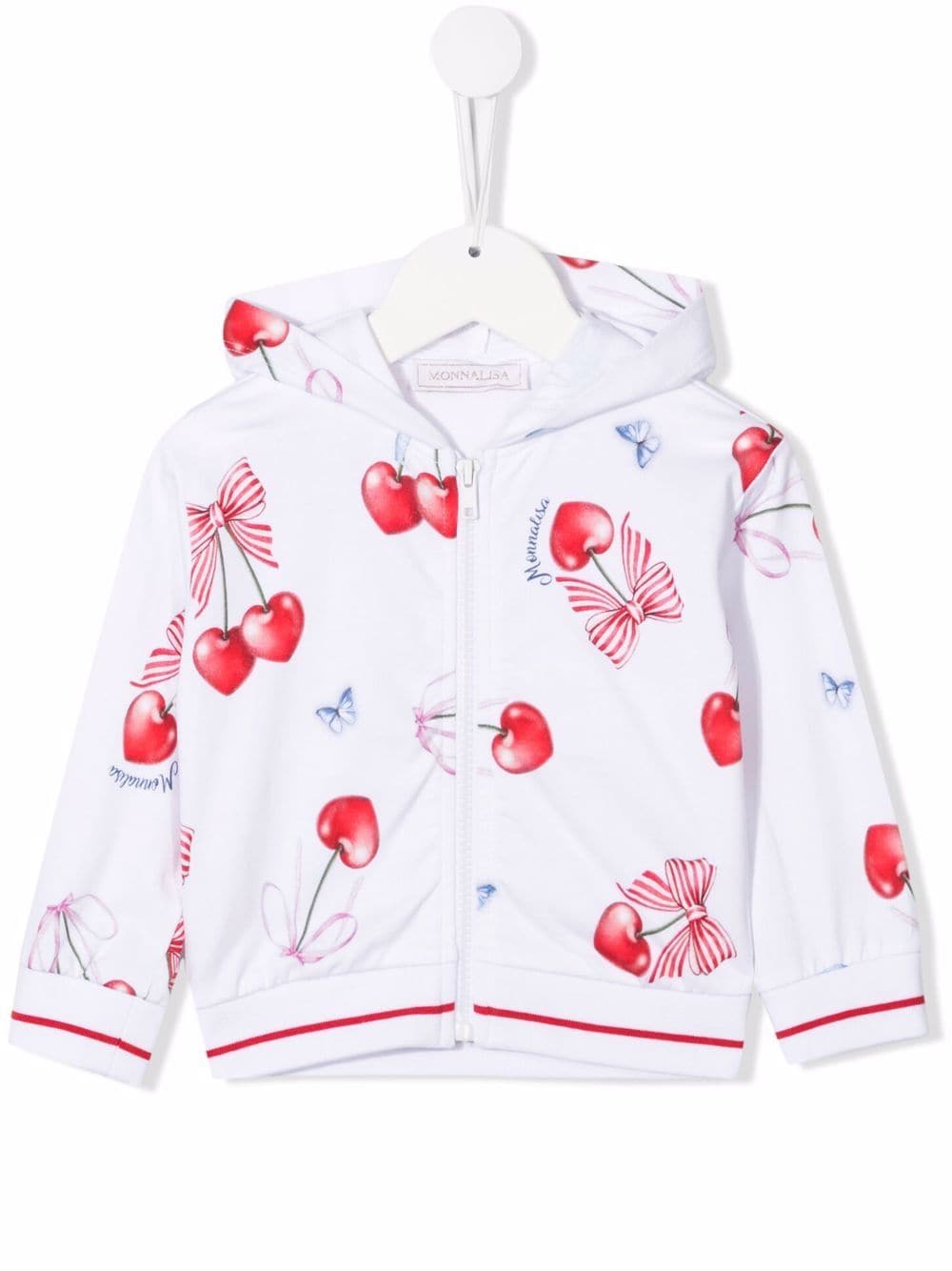 

Monnalisa hoodie con estampado gráfico - Blanco