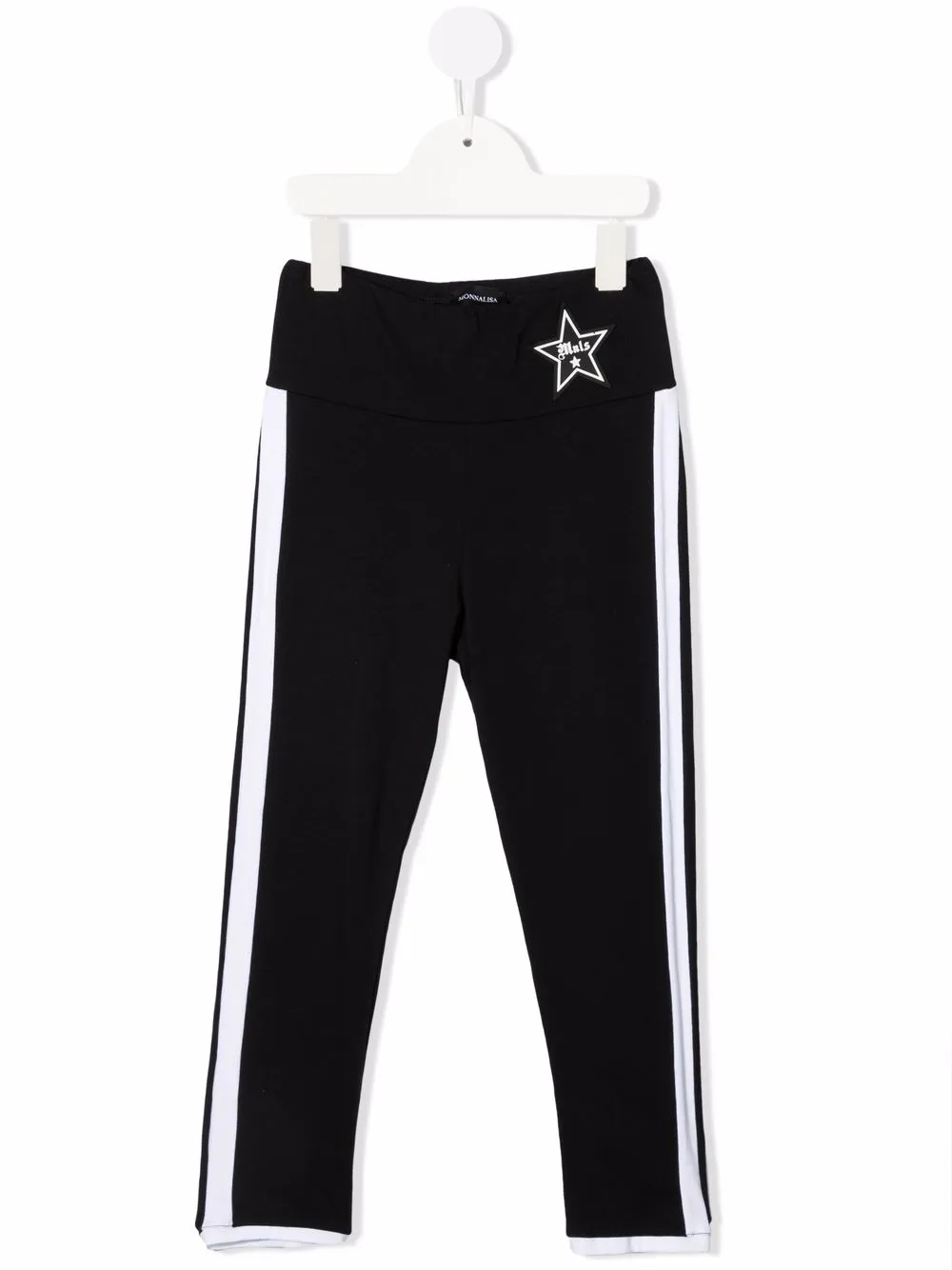 

Monnalisa leggins con logo estampado - Negro