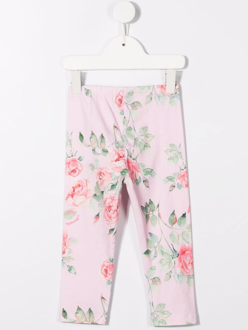 Image 2 of Monnalisa floral-print cotton leggings