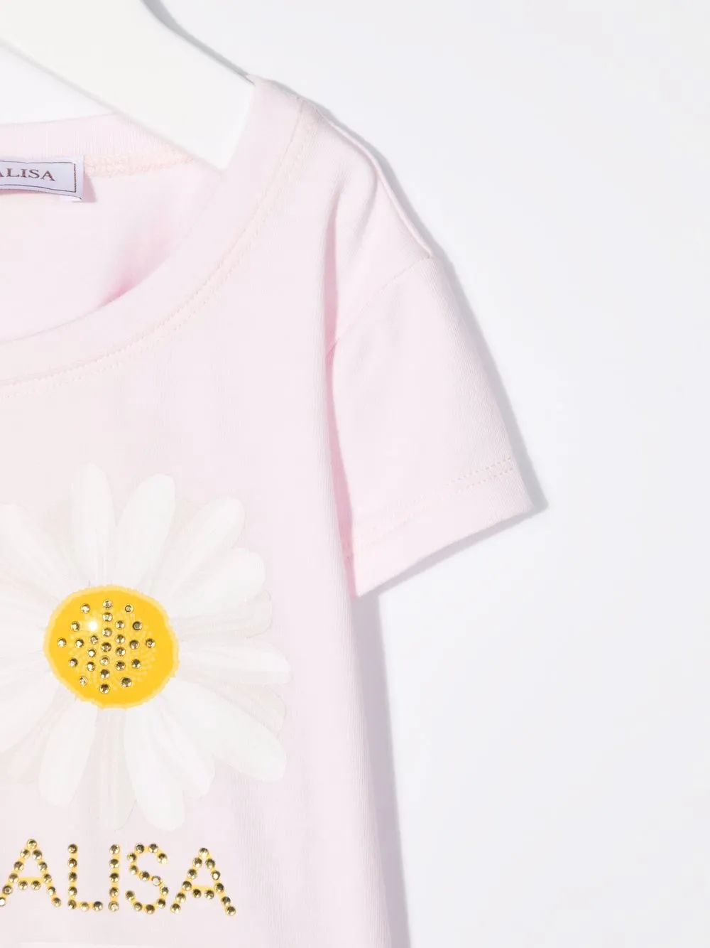 фото Monnalisa футболка со стразами