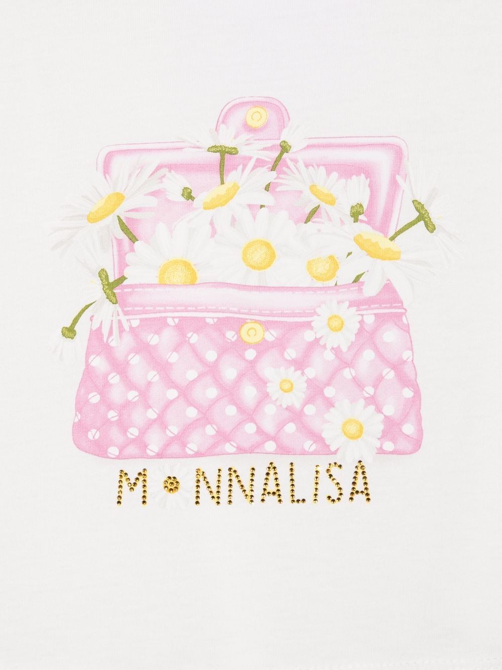 Shop Monnalisa Logo-print T-shirt In White