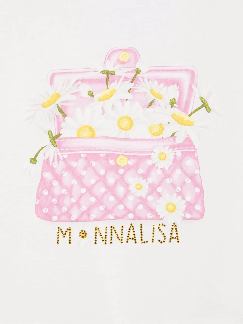 Shop Monnalisa Logo-print T-shirt In White