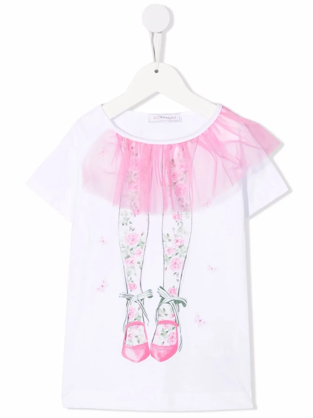 

Monnalisa illustration-print cotton T-Shirt - White