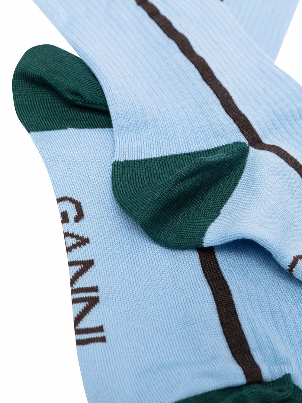 фото Ganni носки с полосками