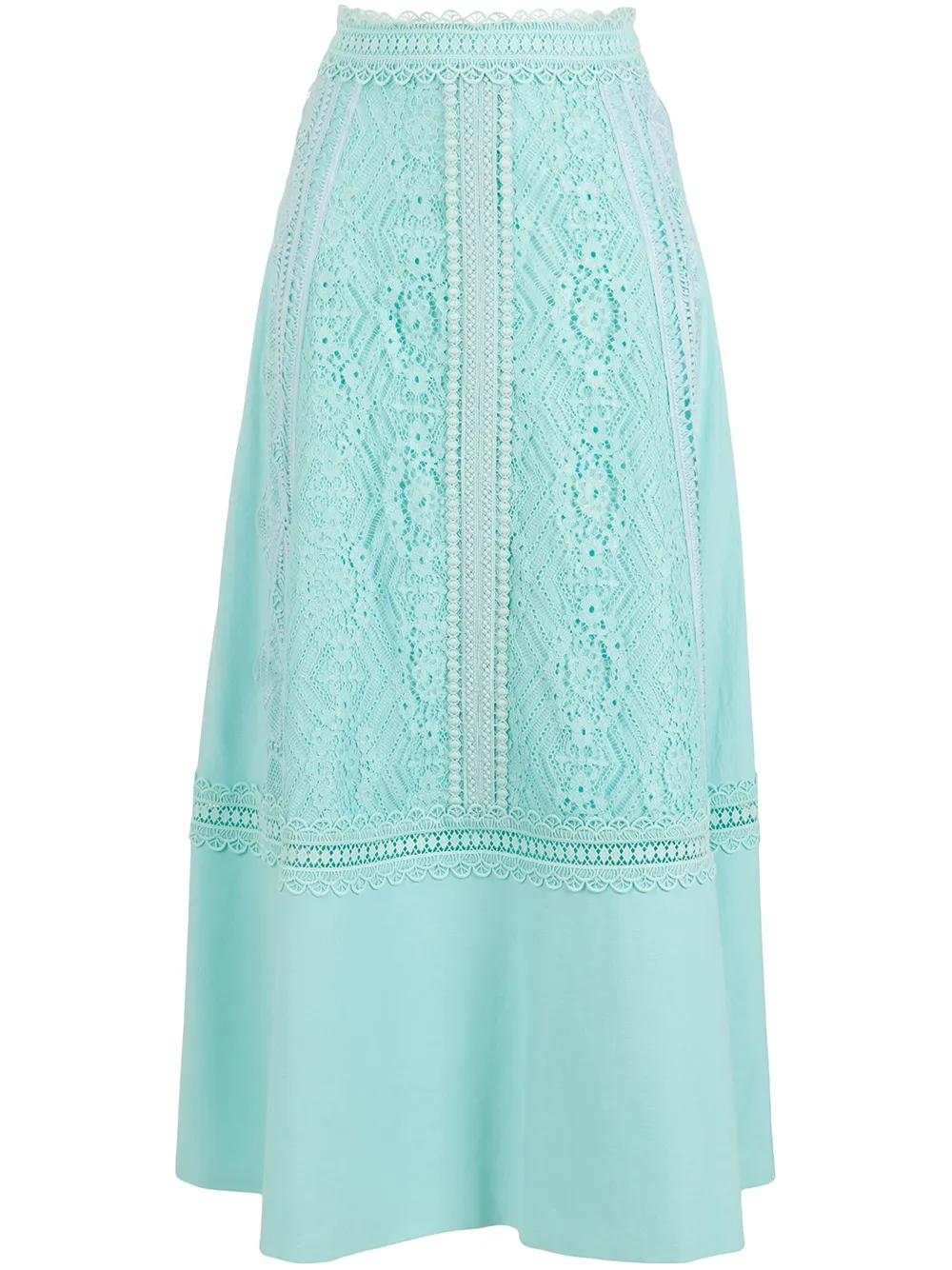 

Martha Medeiros Marcia embroidered skirt - Blue