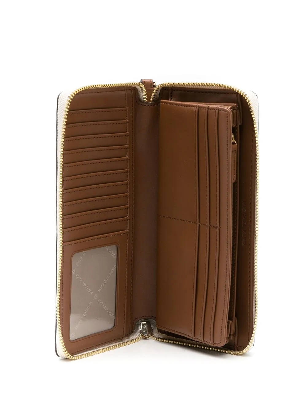  Michael Kors Portemonnaie Mit Logo Print   Nude 