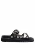 Toga Pulla side-buckle sandals - Black
