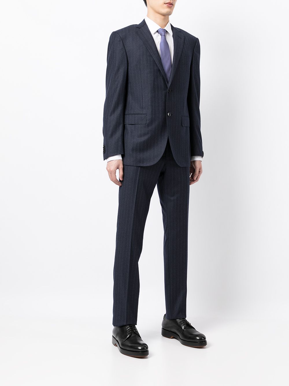 Corneliani Pinstripe single-breasted Suit - Farfetch