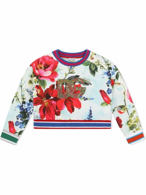 Dolce & Gabbana Kids سويت شيرت 'كاردينالز غارد' مطرز بشعار الماركة