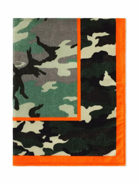 Dolce & Gabbana Kids logo print camouflage towel