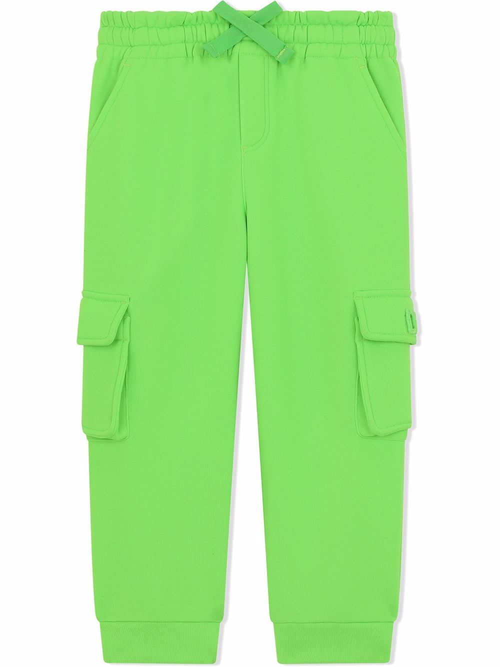 Dolce & Gabbana Kids cargo track trousers - Green