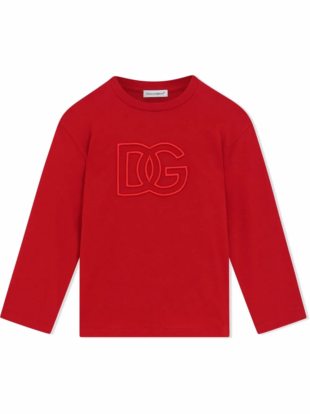 

Dolce & Gabbana Kids top con logo estampado - Rojo