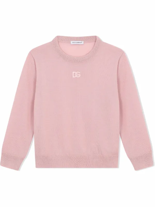 DOLCE & GABBANA プレートセーター Dolce & Gabbana Kids DGロゴ カシミアセーター | パープル | FARFETCH JP