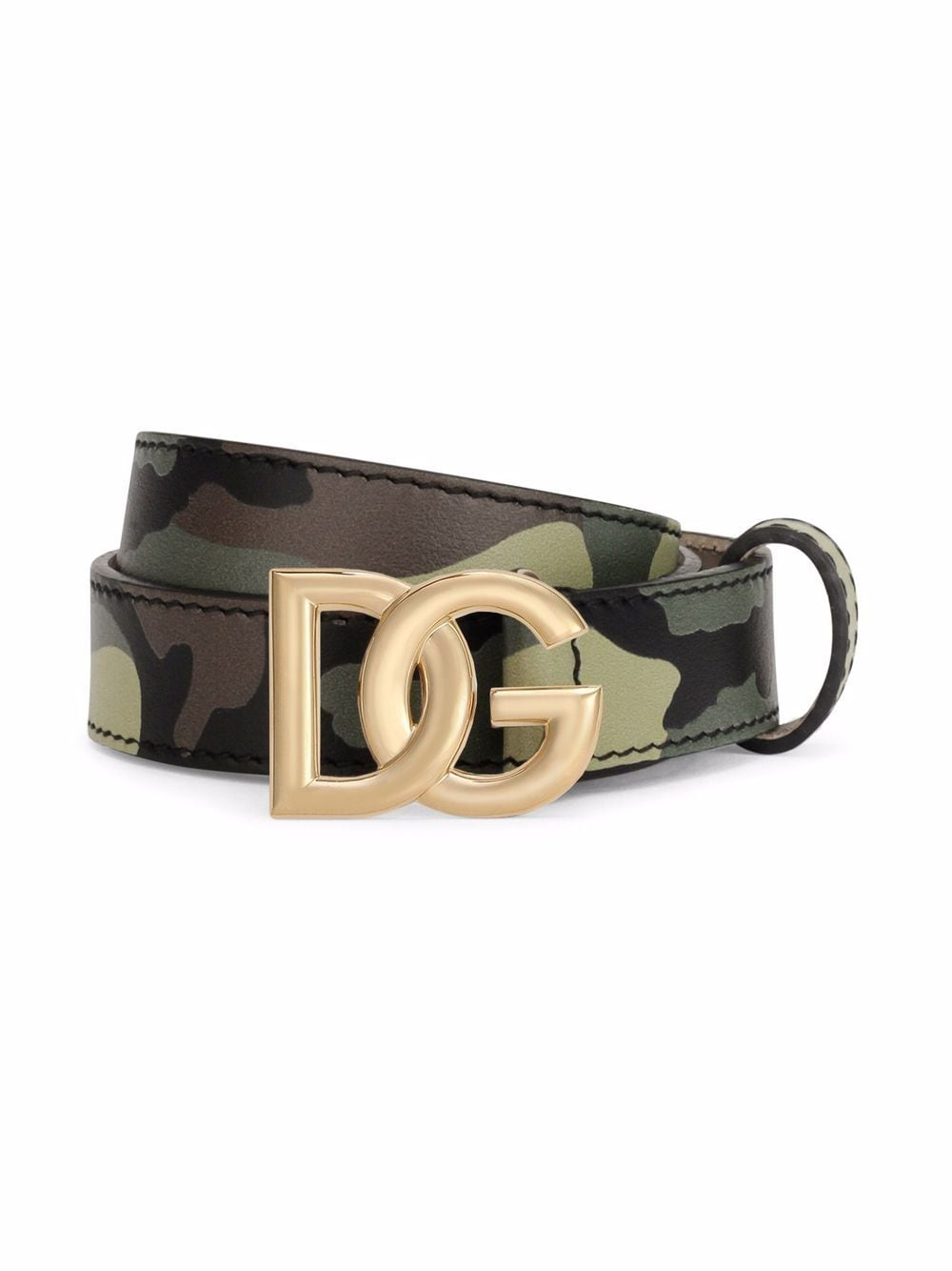 Image 1 of Dolce & Gabbana Kids camouflage-print leather belt