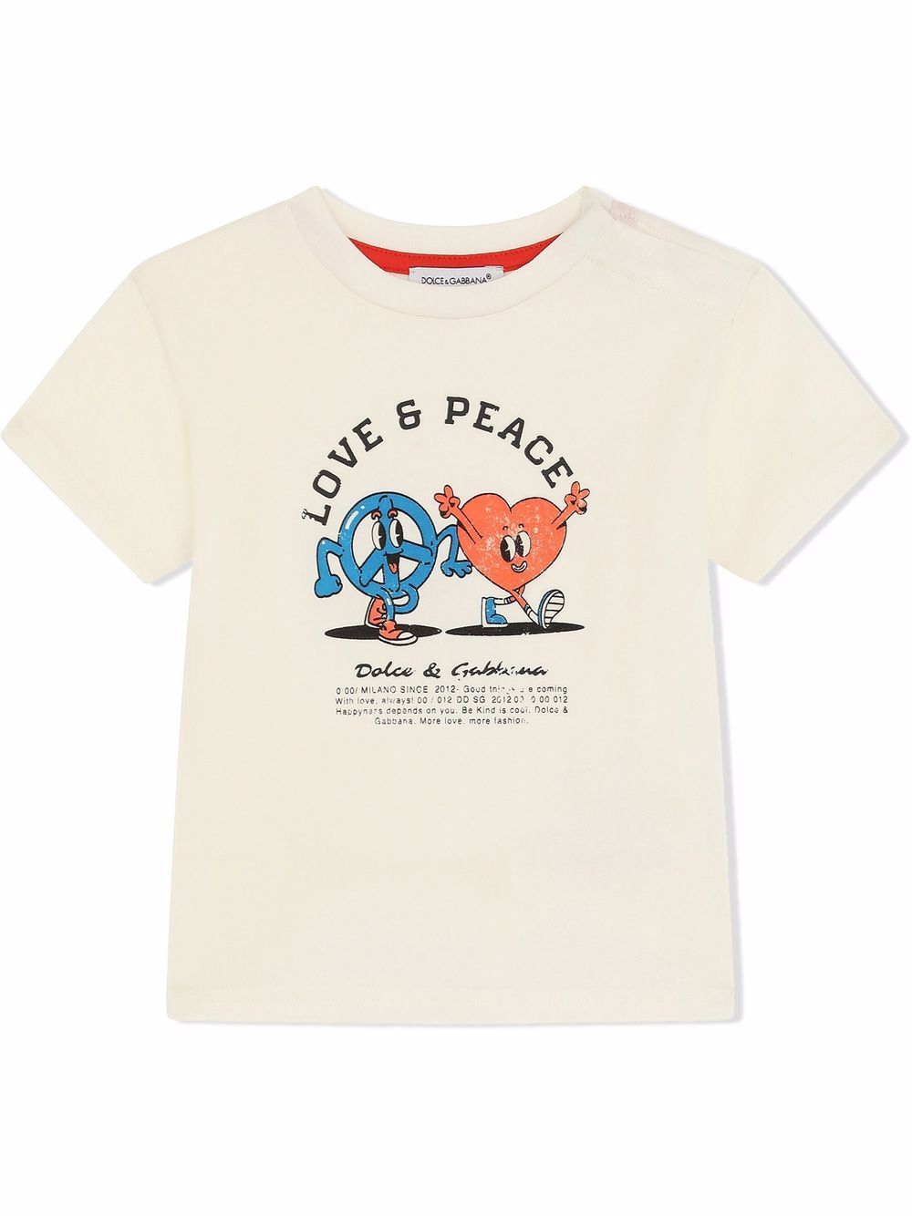 фото Dolce & gabbana kids футболка love and peace