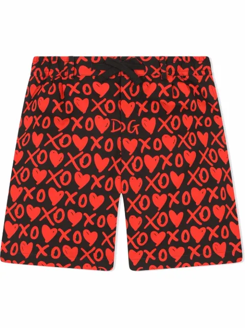 Dolce & Gabbana Kids شورت قطن بطبعة جرافيك