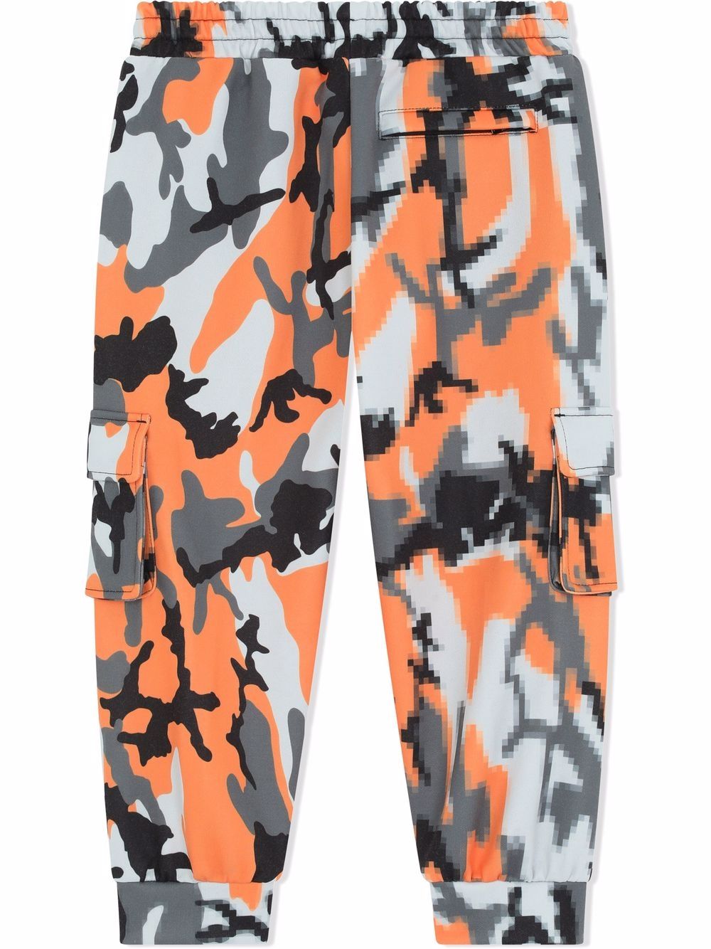 Dolce & Gabbana Kids camouflage print jogging trousers - Orange