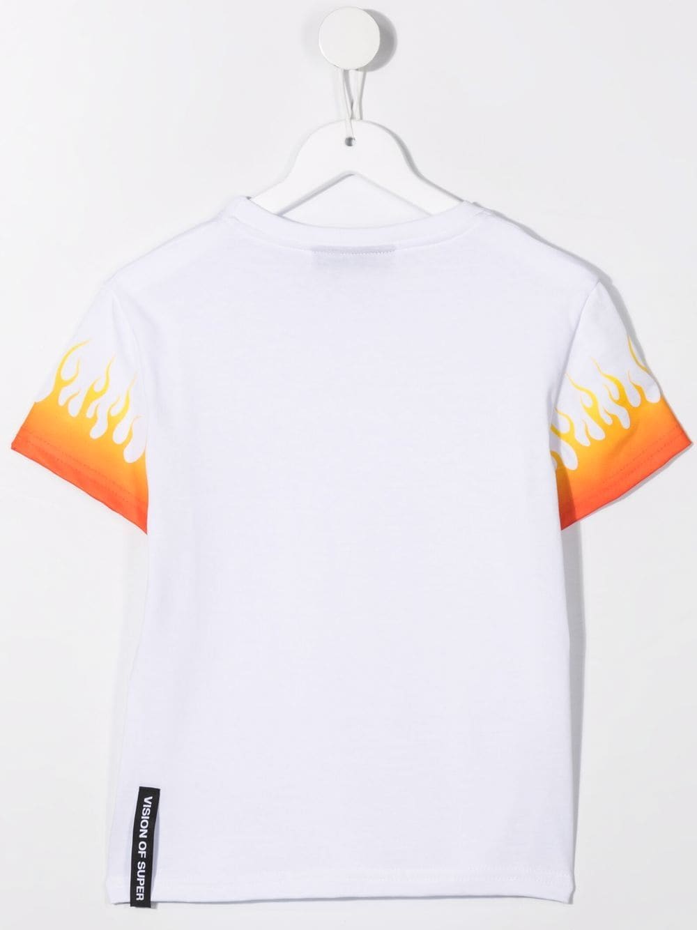 Vision Of Super Kids T-shirt met vlammenprint - Wit