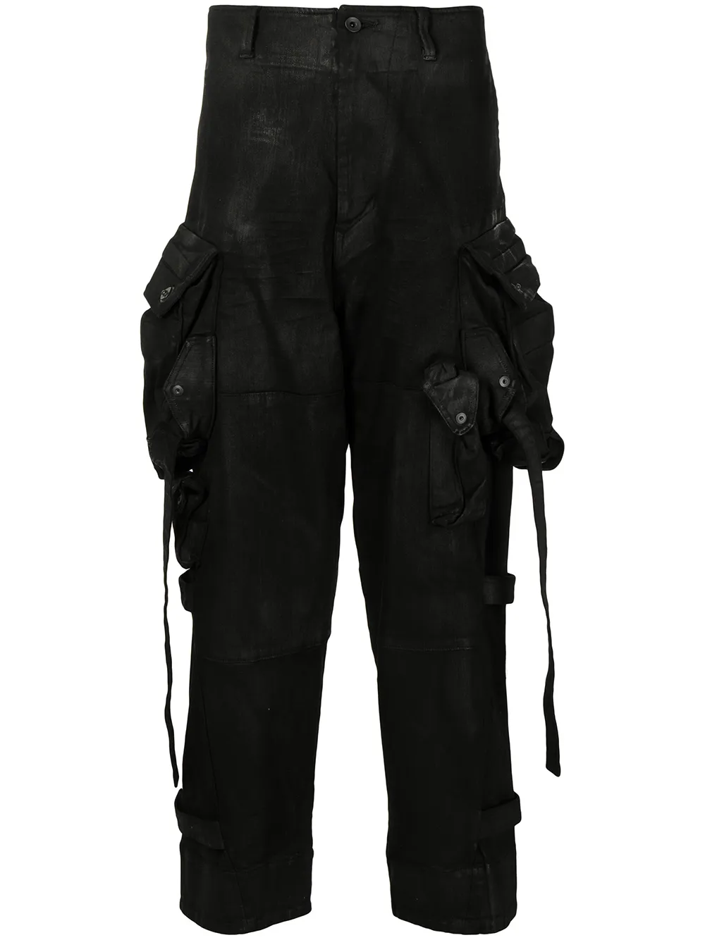 Julius Gas Mask coated cargo pants   Smart Closet