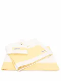 Sunnei two-tone cotton bedding set - Yellow