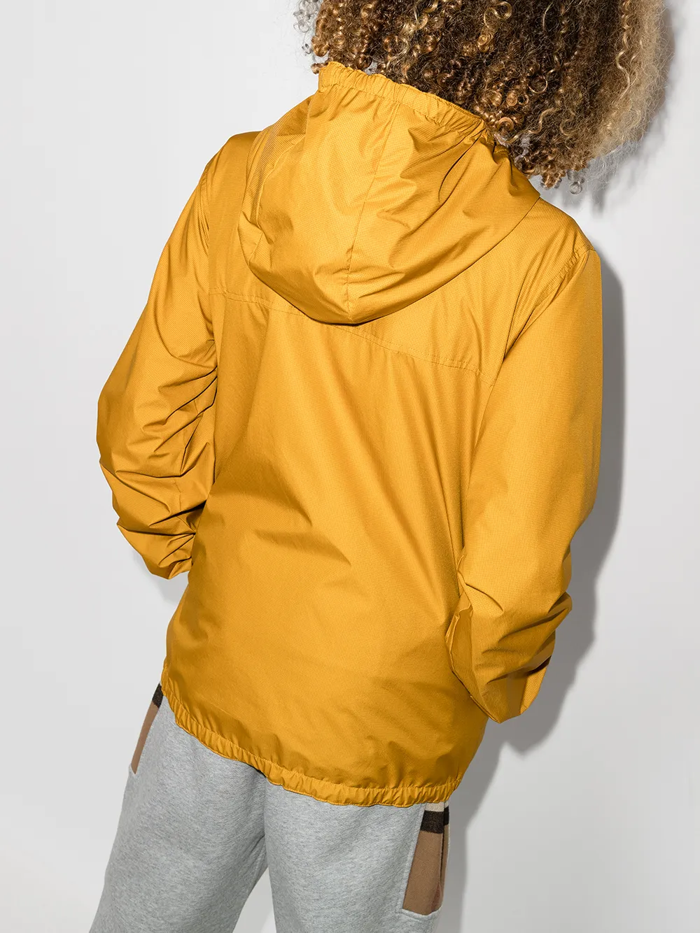 BURBERRY TEEN LOGO-PATCH REVERSIBLE HOODED JACKET