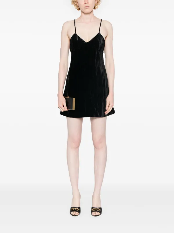 Saint Laurent velvet mini dress