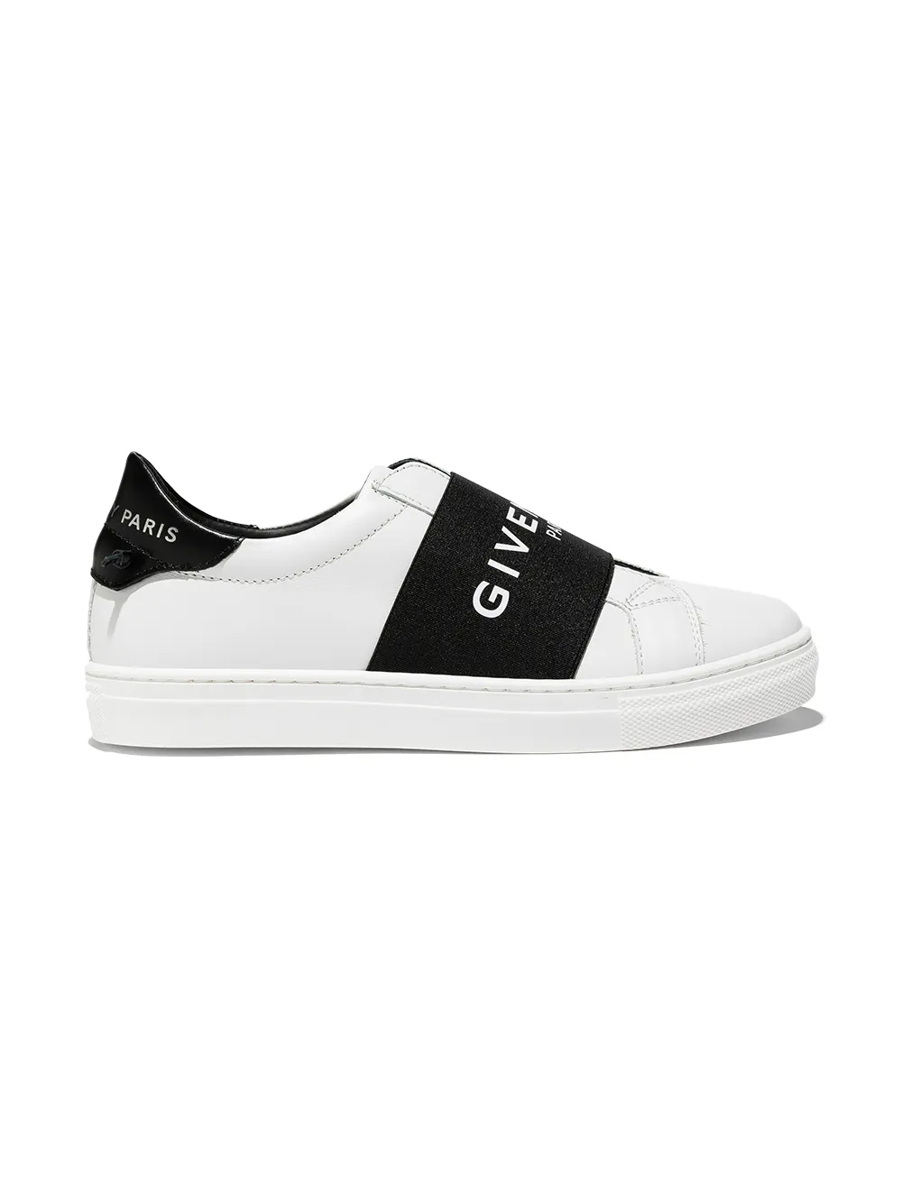 

Givenchy Kids tenis bajos con franja del logo - Blanco