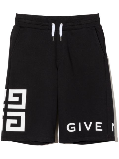 Givenchy Kids TEEN logo-print track shorts