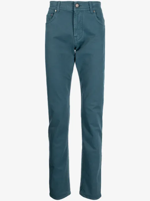 Corneliani pantalones tapered con tiro alto