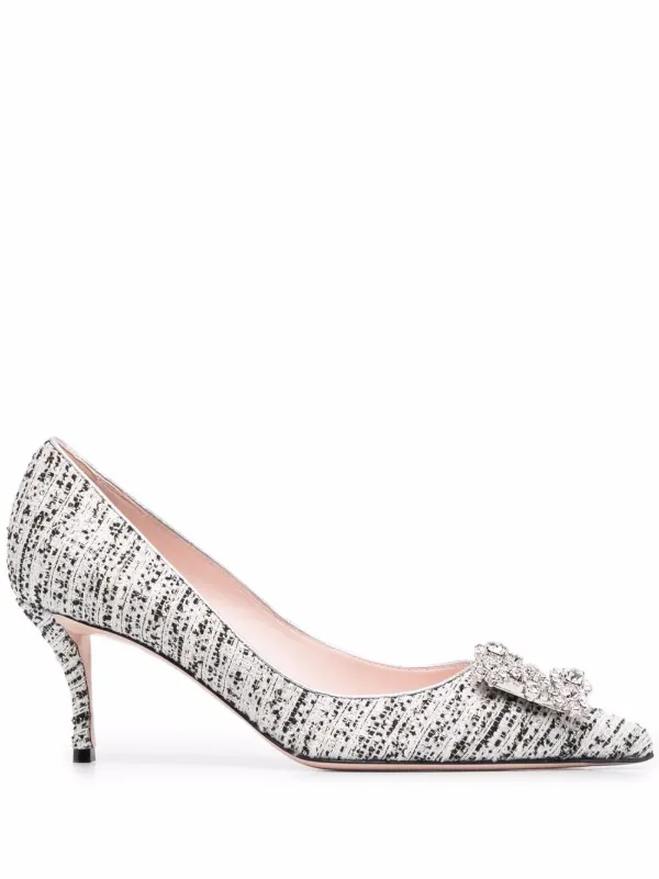 ロジェヴィヴィエ　ツイードパンプス Roger Vivier ツイードパンプス | ホワイト | FARFETCH JP