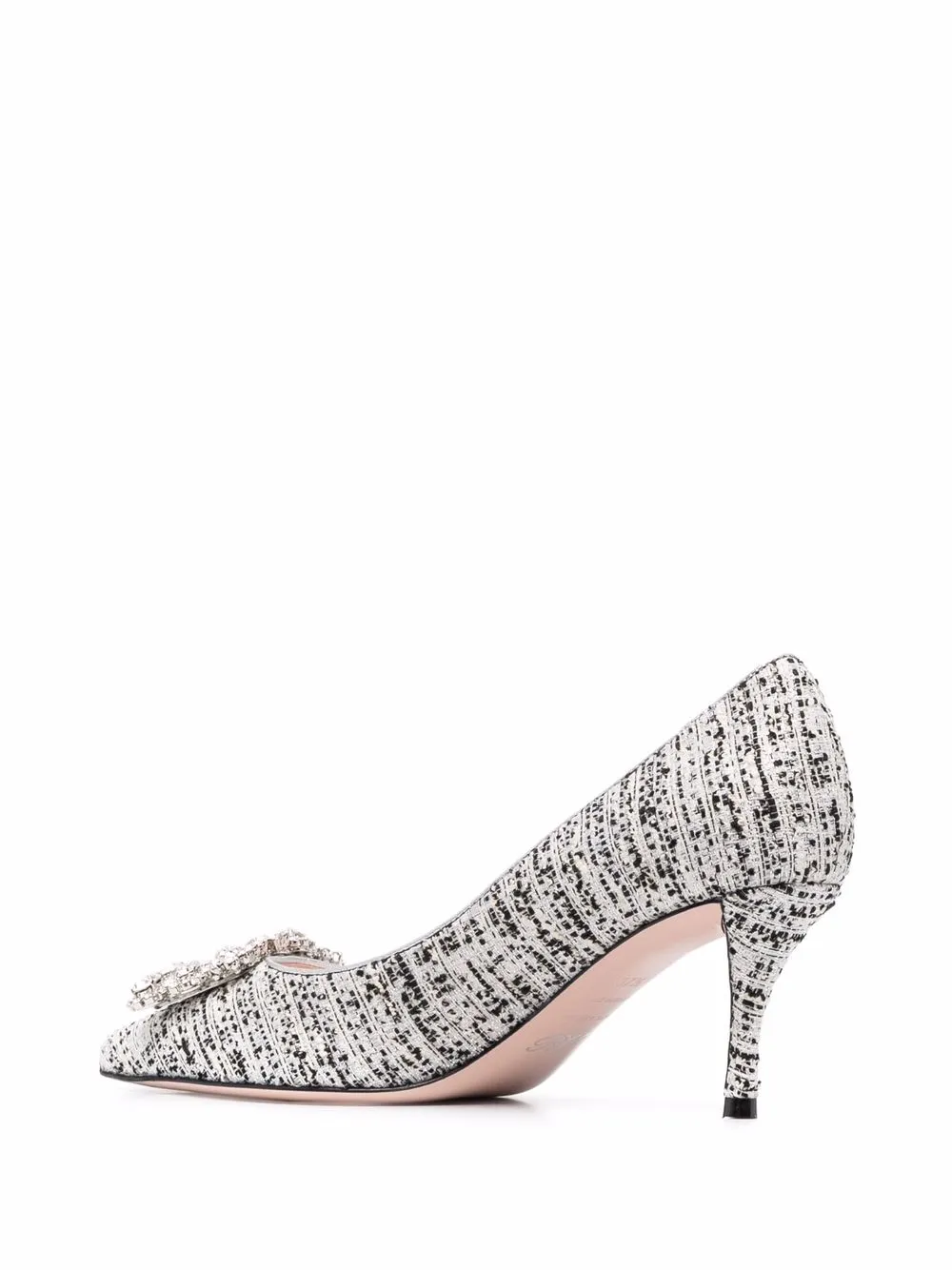 Roger Vivier ツイードパンプス | ホワイト | FARFETCH JP