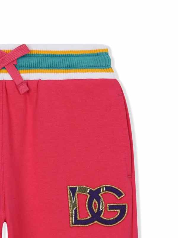 DOLCE&GABBANA ロゴライン トラックパンツ DOLCE&GABBANA ドルガバ DGロゴ サイドバンド ジョギングパンツ