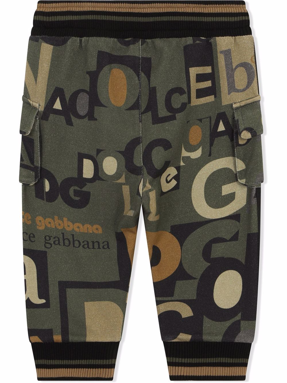 Dolce & Gabbana Kids Trainingsbroek met logoprint - Groen