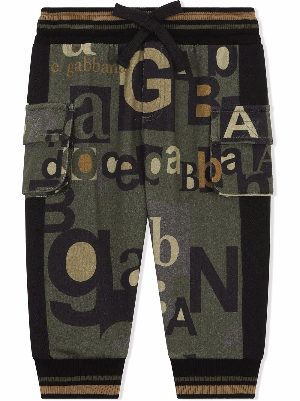 

Dolce & Gabbana Kids pants con logo estampado - Verde