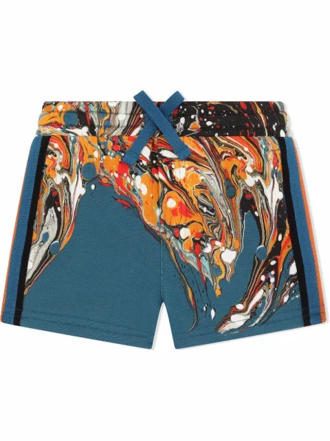 Dolce & Gabbana Kids pants con estampado jaspeado