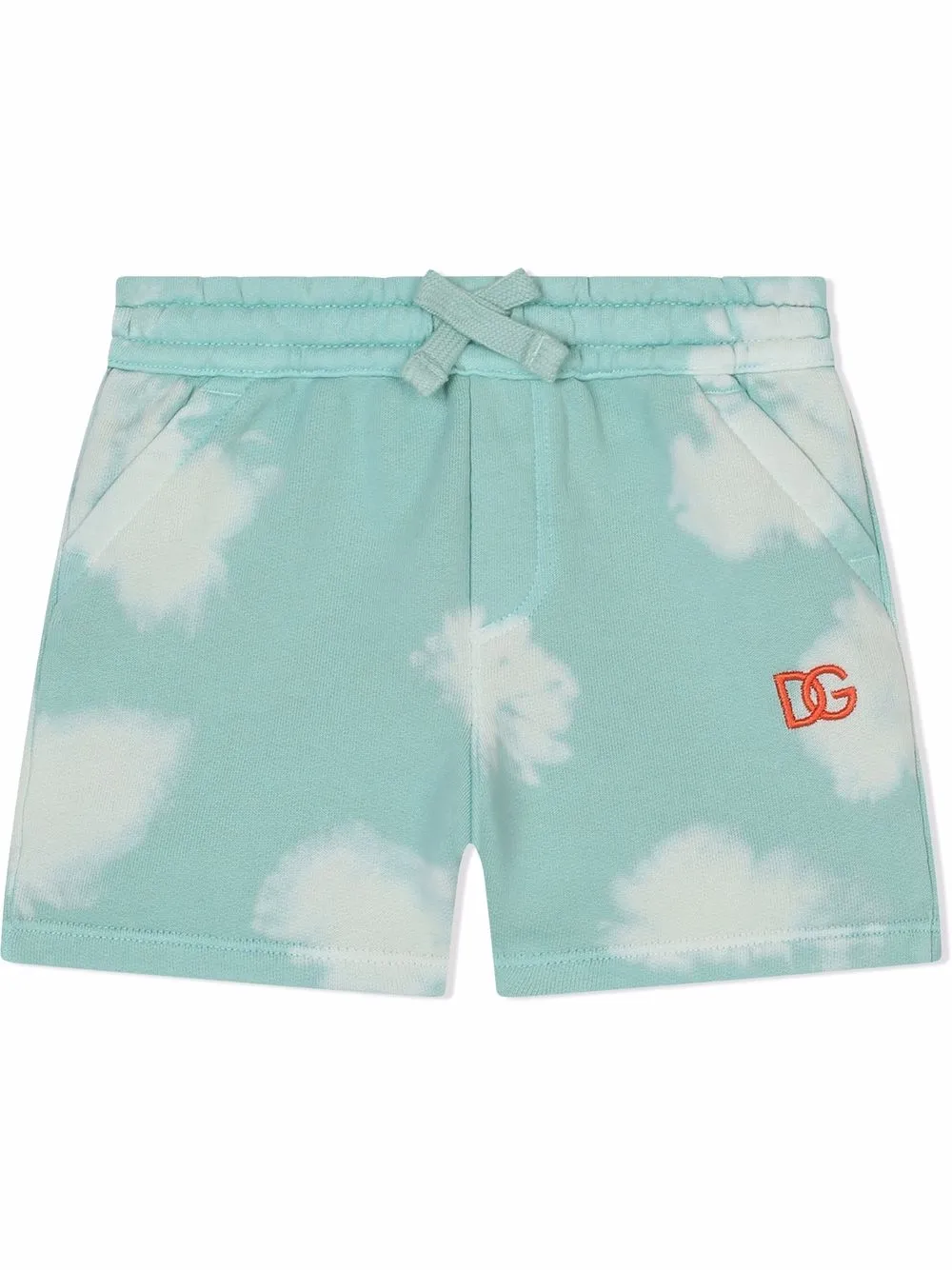 

Dolce & Gabbana Kids tie-dye shorts - Blue