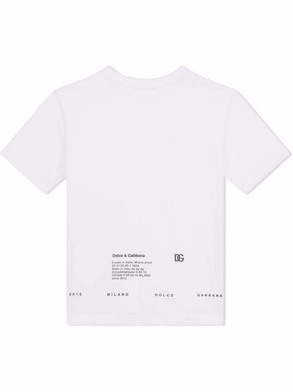 Dolce & Gabbana Kids T-shirt met luipaardprint - Wit
