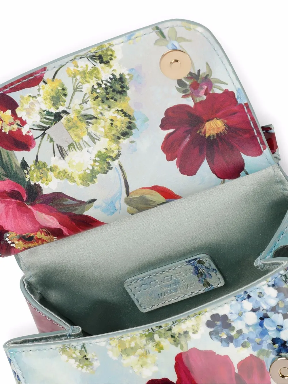 фото Dolce & gabbana kids сумка на плечо sicily с цветочным принтом