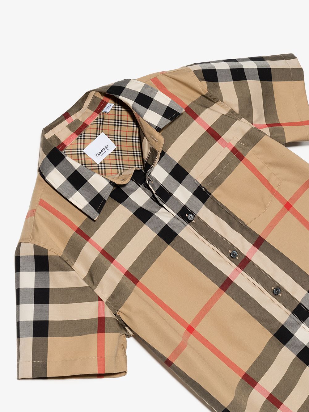 фото Burberry kids платье-рубашка в клетку vintage check